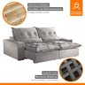 Sofá Retrátil e Reclinável 4 Lugares 230cm Avalon Super Pillow  - 3