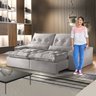 Sofá Retrátil e Reclinável 4 Lugares 230cm Avalon Super Pillow  - 9
