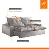Sofá Retrátil e Reclinável 4 Lugares 230cm Avalon Super Pillow  - 2