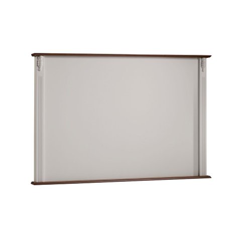 Painel de Tv para Sala 150cm Clássico 50505 Linz Móveis - Off White/imbuia Glazer