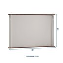 Ver imagem 2 de Painel de Tv para Sala 150cm Clássico 50505 Linz Móveis - Off White/imbuia Glazer