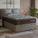 Ver imagem 7 de Cama Box Baú Viúva + Colchão Comfort Class Pillow Top Marrom/suede Bege
