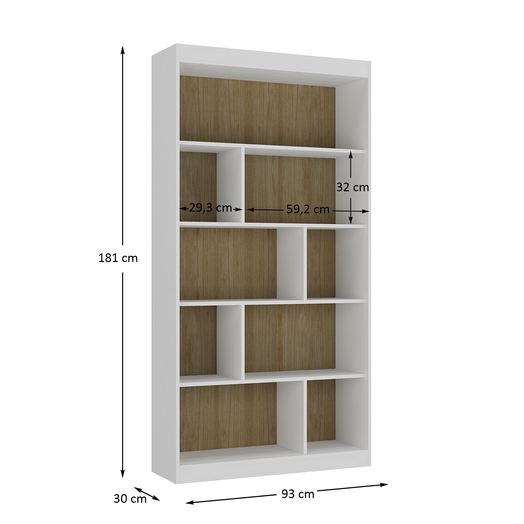 Estante para Livros 4 Prateleiras HO-2907 Home Office Espresso Móveis - 4