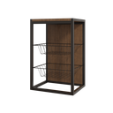 Ver imagem 2 de Fruteira Vertical de Parede Preto com Imbuia
