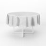 Toalha de Mesa Flanelada Redonda 135cm:branco - 1