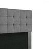 Cabeceira Cama Box Queen 160 Cm Estofada Suede Cinza Amassado Julia Speciale Home - 5