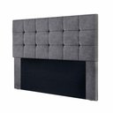 Ver imagem 1 de Cabeceira Cama Box Queen 160 Cm Estofada Suede Cinza Amassado Julia Speciale Home