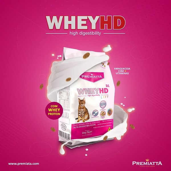 Raçao Wheyhd Lift Gatos Castrados Sc 1 Kg Premiatta 4035 - 4