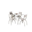 Ver imagem 2 de Conjunto Sala de Jantar Mesa 120x80cm Mvr1927 com 4 Cadeiras C504  