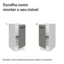 Ver imagem 4 de Balcão de Cozinha 35 cm 1 Porta (sem Tampo) Branco/Cinza Agata Madesa