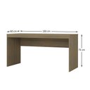 Ver imagem 3 de Escrivaninha Mesa Escritório Home Office 150cm Nogal Marrom