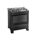 Ver imagem 2 de Fogão Atlas 5 Bocas com Mesa de Inox Mônaco Top Preto Bivolt