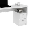 Ver imagem 4 de Mesa Para Computador Escrivaninha 2 Gavetas ME4130 Branco - Tecno Mobili