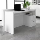 Ver imagem 2 de Mesa Para Computador Escrivaninha 2 Gavetas ME4130 Branco - Tecno Mobili