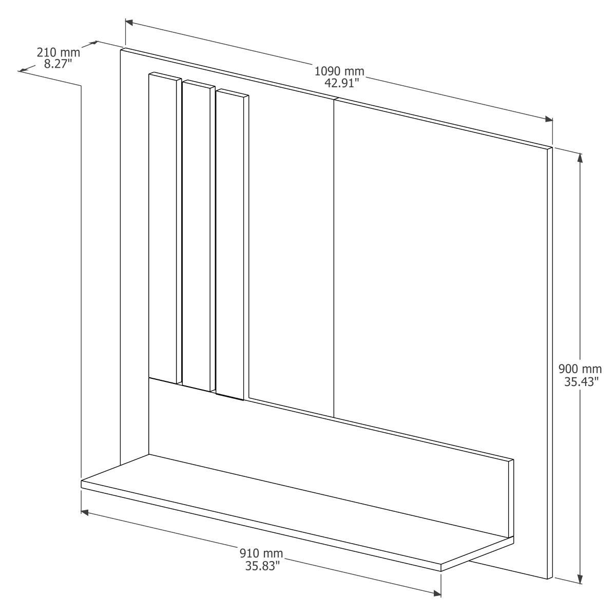 Painel para Tv 32 40 43 Polegadas Estilo Retro Jb:canela - 2