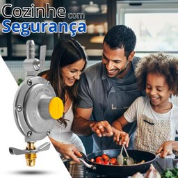 Regulador Registro de Gás de Cozinha Vazão 2kg/h + Mangueira 1,2m com Abraçadeiras | Aliança - 10