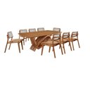 Ver imagem 2 de Conjunto de Mesa de Jantar Zurick Tampo Barril Laminado 240cm 8 Cadeiras Eloá Premium