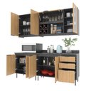Ver imagem 3 de Cozinha Compacta Freijó L200cm 8 Portas 3 Gavetas Cz1200 Cor: Freijó