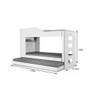 Ver imagem 3 de Treliche Tricama Hortênsia C/ Prateleira e Cama Auxiliar Mdf:cedro