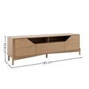 Ver imagem 3 de Rack para Tv 70 Pol Madeira Macica Taeda 2 Portas 182 Cm 3310u Tauari Festra