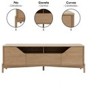 Ver imagem 4 de Rack para Tv 70 Pol Madeira Macica Taeda 2 Portas 182 Cm 3310u Tauari Festra