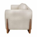 Ver mais imagens de Kit 2 Poltronas Decorativas Pés em Madeira Buzz Linho Pérola - Gran Belo