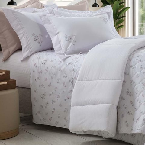Jogo de Cama Queen 200 Fios Liry - Kacyumara Estampado