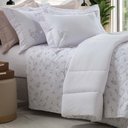 Ver imagem 1 de Jogo de Cama Queen 200 Fios Liry - Kacyumara Estampado