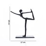 Escultura Decorativa em Metal Preto Equilíbrio 17x14 cm - D'Rossi - 5