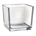 Ver imagem 1 de Kit 3 Porta Vela de Vidro Quadrado Castiçal 100 Ml