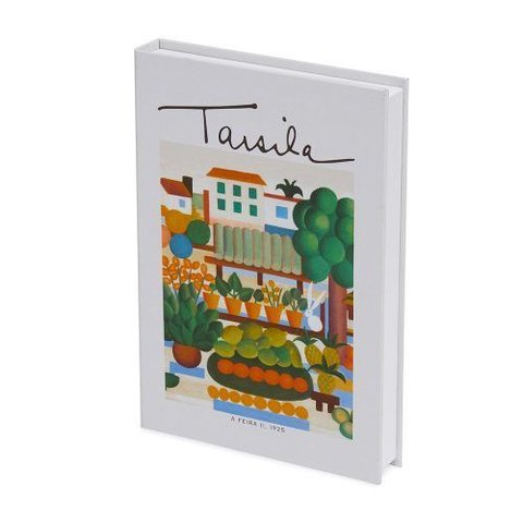 Livro-caixa em Mdf e Canvas - a Feira