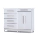 Ver imagem 1 de Cômoda Sapateira Sirius 2 Portas 5 Gavetas Cor:branco