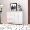 Ver imagem 2 de Cômoda Sapateira Sirius 2 Portas 5 Gavetas Cor:branco