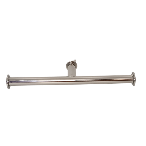 Porta Papel Higiênico de Parede Duplo para Banheiro 27cm Linha Tessália Inox Polido