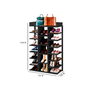 Sapateira Vertical Multi Uso Aberta Quarto Preto Lia - 4