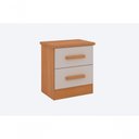 Ver imagem 1 de Mesa de Cabeceira 2 Portas New Athos - D' Doro Cinamomo/off White