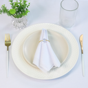 Ver imagem 3 de Kit 6 Pçs Guardanapo 6 Lugares Basic 35x35cm Liso Tecido Oxford: Branco