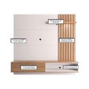 Ver imagem 7 de Mesa de Centro Jeri com Painel Suspenso para TV Tocantins 1.6 Off White Freijó - Colibri