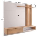 Ver imagem 4 de Mesa de Centro Jeri com Painel Suspenso para TV Tocantins 1.6 Off White Freijó - Colibri