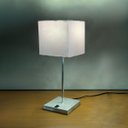 Ver imagem 2 de Kit 2 Abajur Luminária de Mesa Clássico Quadrado com Interruptor Decoração Casa, Sala, Quarto