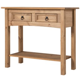 Aparador de Madeira Maciça com 2 Gavetas Marrom Antique - 1