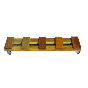 Suporte Vasos jardineira Planta Madeira com Rodízios Gel 70x20