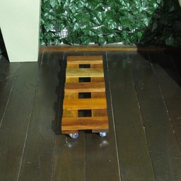 Suporte Vasos jardineira Planta Madeira com Rodízios Gel 70x20 - 3