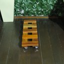 Ver imagem 3 de Suporte Vasos jardineira Planta Madeira com Rodízios Gel 70x20