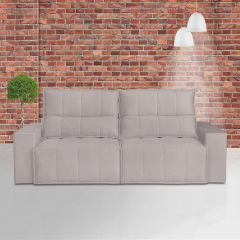 Sofá 3 Lugares 210cm Aramis Branco Gelo