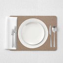 Ver imagem 1 de Jogo Americano Kit 6 Peças Mesa Jantar Sala 29 X 44 Cm Id Decor Jogo Americano de Mesa Bege