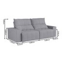 Ver imagem 3 de Sofá 3 Lugares 210cm Aramis 