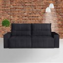 Ver imagem 1 de Sofá 3 Lugares 210cm Aramis Preto