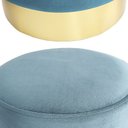 Ver imagem 4 de Puff Banqueta em Metal e Veludo Decorativa 45x35cm