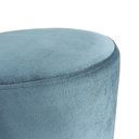 Ver imagem 2 de Puff Banqueta em Metal e Veludo Decorativa 45x35cm